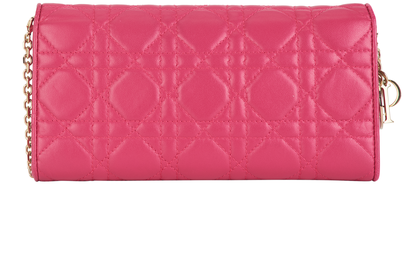 Lady Dior Wallet On Chain, &pound;595, Handbags, Pink, Leather, Back view